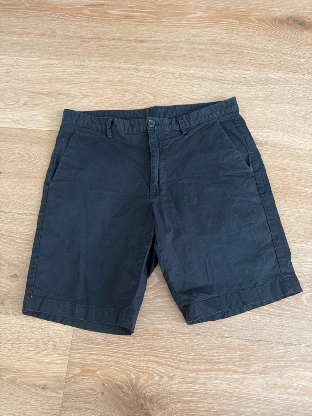 Calvin Klein Black Flat-Front Men's Shorts